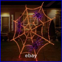 Halloween Pre-Lit 90 Twinkling Spider Web (S) Spiders Included FREE SHIPPING