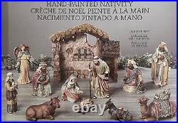 Hand-Painted Nativity (13 Pieces)
