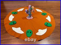 Handmade Christmas Cactus Tree Ceramic AND Skirt Area 51 Aliens & UFO