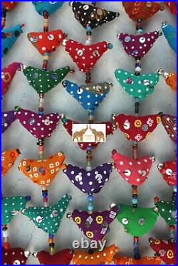 Handmade Indian Tota Bird Bell Prosperity Hens Hanging String X Mas Ornaments
