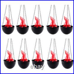 Hanging Flame Light Fake Fire Simulate Light LED Xmas Halloween Party Decor Lamp