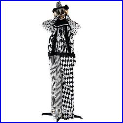 Haunted Hill Farm Life-Size Scary Animatronic 67 Standing Shaking Clown