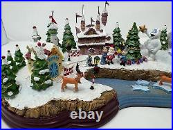 Hawthorn Village Rudolphs Christmas Cove Light Up Red-Nosed Reindeer Sculpture