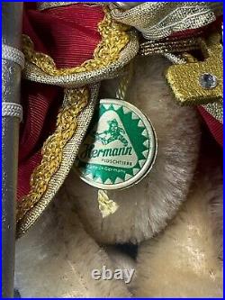 Hermann German Teddy Bear Mohair Christmas Ornament Saint Nicholas Limited Ed