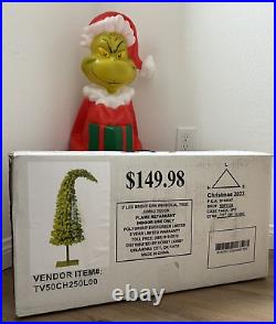 Hobby Lobby Grinch Whimsical Christmas Tree 5ft LED Bright Green Light Up NEW