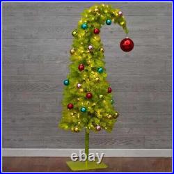 Hobby Lobby Grinch Whimsical Christmas Tree 5ft LED Bright Green Light Up NEW