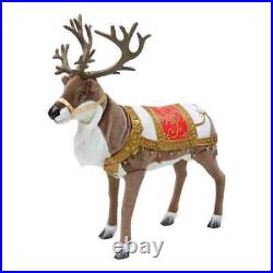 Holiday 4 ft Animated Reindeer Christmas Animatronic Decoration Home Accents NEW