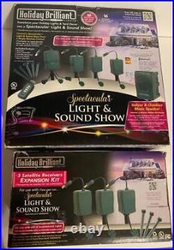 Holiday Brilliant Light & Sound Show and Expansion Kits BRAND NEW NEVER USED