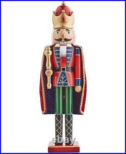 Holiday Lane Christmas Cheer 24'' Nutcracker with Staff and Crown
