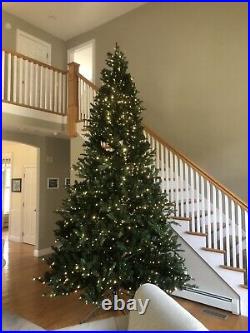 Holiday Living 12' Prelit Christmas Tree. Can Also Be displayed As 7' Or 9'. NIB