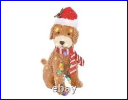 Holiday Living 27 LED Goldendoodle Fluffy Doodle Christmas Decor 3723791