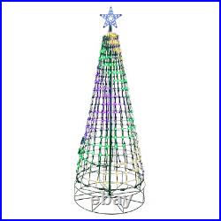 Holiday Living 7-ft Pre-lit Artificial Christmas Tree 496 Multi-function Color