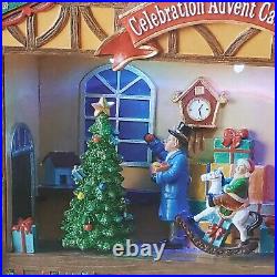 Holiday Living Animated LED Musical Christmas Advent Calendar Plays 8 Songs New