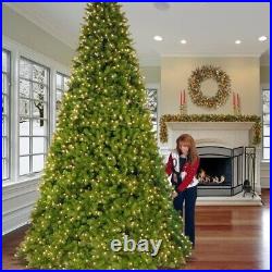 Holiday Pre-lit White lighted 12'ft Large Artificial Decorative Christmas Tree