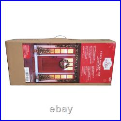 Holiday Time 5-Piece Pre-Lit Artificial Christmas Tree Entryway Set, with Clear