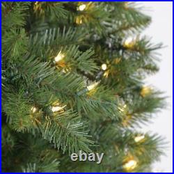 Holiday Time 7.5ft Pre-lit Kennedy Fir Artificial Christmas Tree, Clear