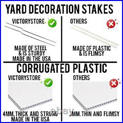 Holiday Yard Sign Bundle, 54 Pieces, Includes Stakes Yard Card Rental Business