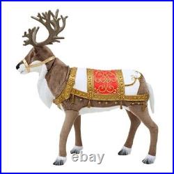 Home Accents Holiday 4 ft Animated Reindeer Christmas Animatronic Decoration NEW