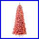 Home_Heritage_Anson_7_Ft_Slim_Pine_Prelit_Flocked_Artificial_Christmas_Tree_Red_01_kevl