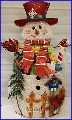 Home Interiors 30 Metal Patches the Snowman Lights And Music #59171