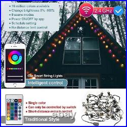IMagic Outdoor String Lights 98Ft Smart RGB Patio Light 30 LED Bulb String Light