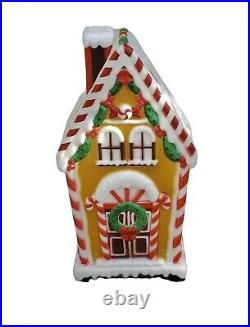 IN HAND Holiday Time 36 Blowmold Gingerbread House Light Up Yard Decoration