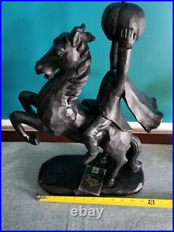 Ichabod Crane Themed Headless Horseman Halloween Statue Tabletop Decor