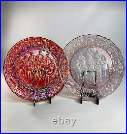 Indiana Glass Carnival, 12 Days of Christmas, 12 Plates Excellent 1970's, Nice