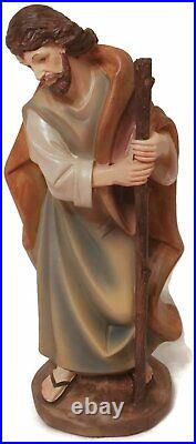 Indoor 12 inch Tall 11-Piece Set of Large Christmas Nativity Scene Figurines
