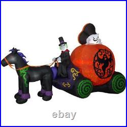 Inflatable Ghost Coach 12 ft. Pre-Lit Projection Kaleidoscope Halloween Decor
