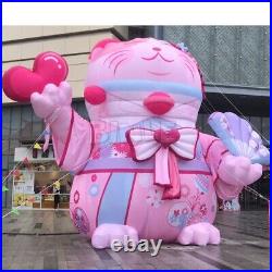 Inflatable Giant Cat Pink Animal Figure Blow Up Party Big Kids Toy Yard Cartoon