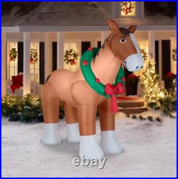 Inflatable Giant Christmas Clydesdale Horse 9' tall