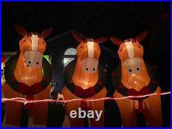 Inflatable Giant Christmas Clydesdale Horse 9' tall