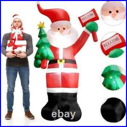 Inflatable Santa Claus Decoration 75.6 Inch 190cm High with LED Lights