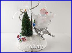 JC Penney SANTA'S SLEIGH & REINDEER Light-Up Color Change Christmas Decoration