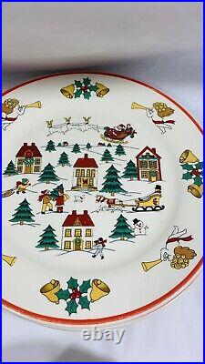 Jamestown The Joy Of Christmas Dishes Set Serving Of 4 Home Snow Scene