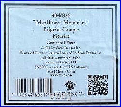 Jim Shore Mayflower Memories Pilgrim Couple Figurine Mint in Box