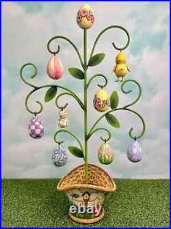 Jim Shore? Spring Tree with Easter Ornaments? 9 pc. Set #4009306 2007