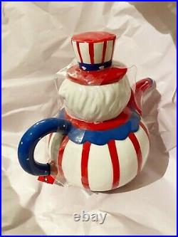 Johanna Parker & MAGENTA Carnival Cottage Patriotic Uncle Sam Teapot