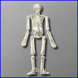 John Derian Threshold 63 LONG LOST FRIEND Lifesize Skeleton Halloween Pillow
