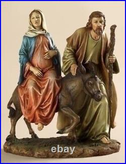 Joseph Studio La Posada Mary and Joseph with Donkey Figurine Catholic 40723 New