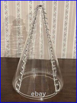 Juliska Bohemian Harriet Clear Glass Christmas Tree 14.5 Discontinued Rare