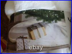 KOOLABURRA by UGG Karina WHITE FAUX FUR Christmas TREE SKIRT STOCKINGS 3PC Set