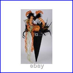Karen Didion Elegant Witch Hat Wall/Door Hanger, 32 Inches