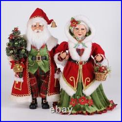Karen Didion Originals The Lighted Strolling Santa and Mrs Claus cc16-240