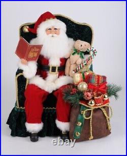 Karen Didion Originals The Night Before Christmas Santa in Chair small sc-58