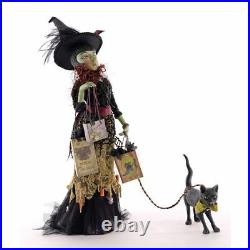 Katherine's Collection 2019 Witch Shopper with Cat Figurine