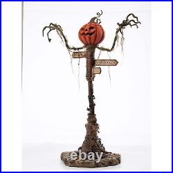 Katherine's Collection 2021 Which Way to Witchville Pumpkin Street Sign Decor
