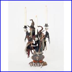 Katherine's Collection 2022 3-Witches Candelabra Figurine, 17.5