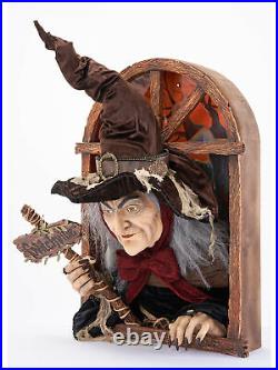 Katherine's Collection Halloween Figurine Which Way to Witchville Wall Piece